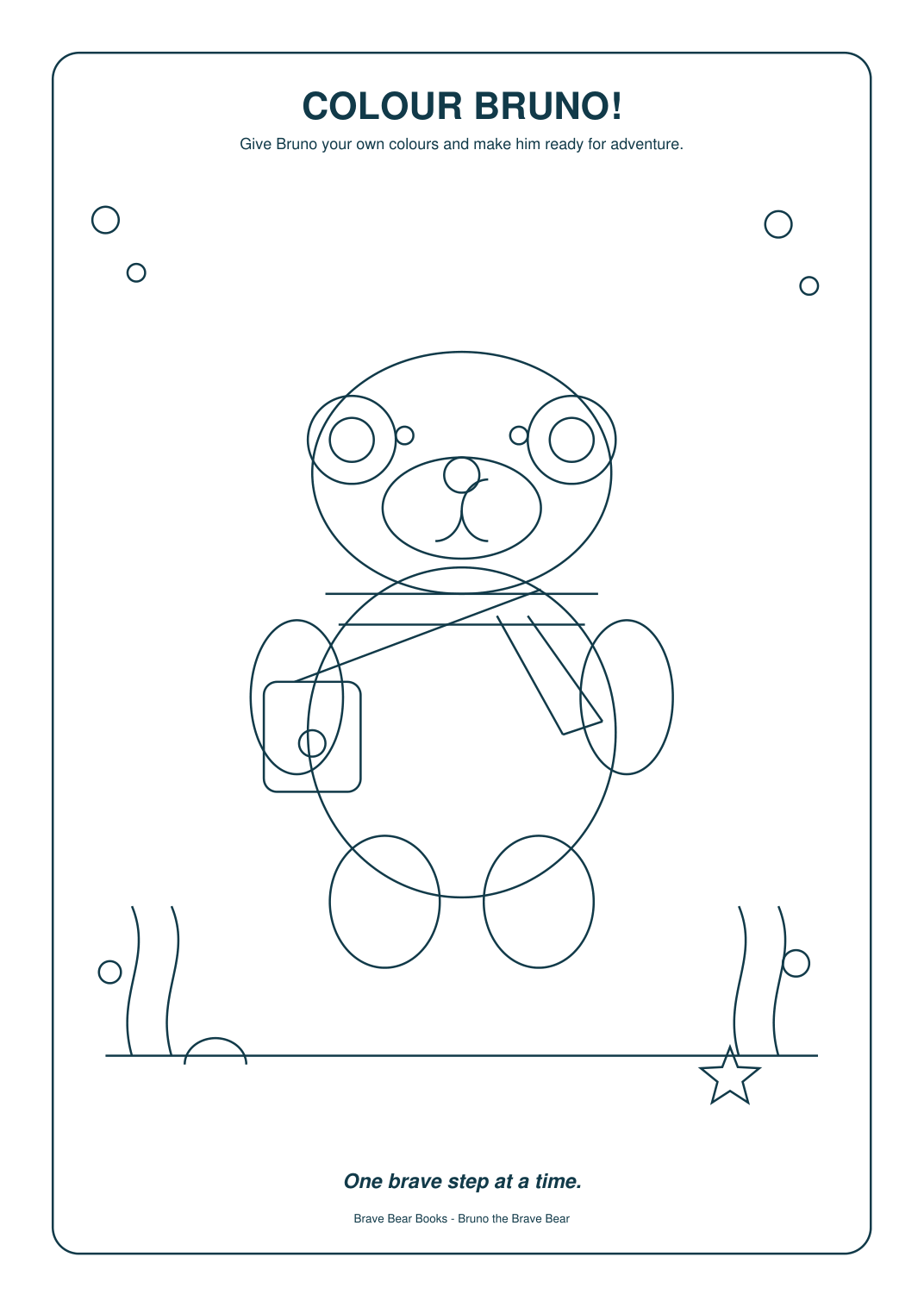 Bruno colouring activity preview